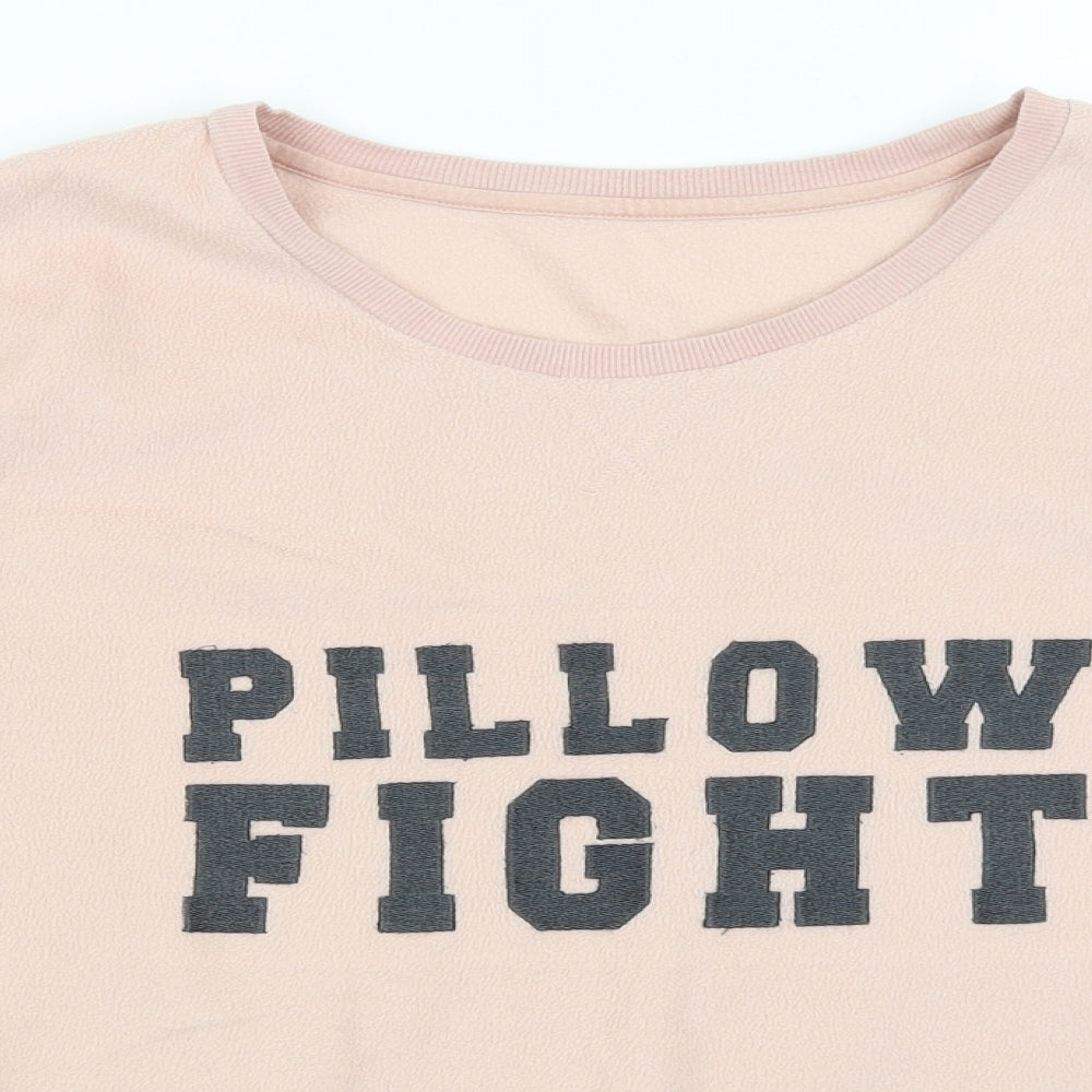 H&M Womens Pink   Pullover Jumper Size M  - Pillow Fight