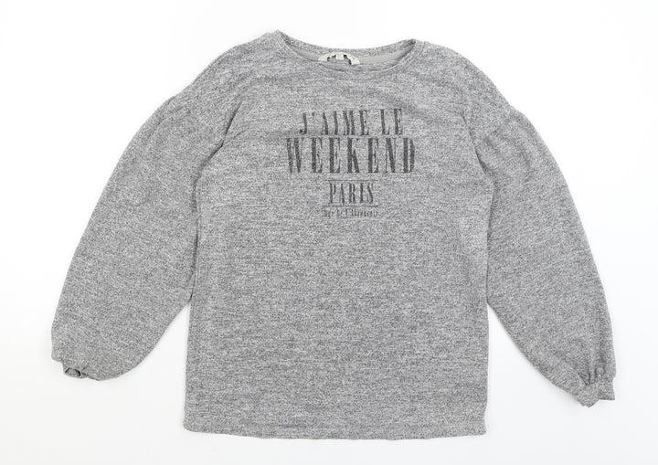 F&F Womens Grey Pullover Jumper Size 6 - J'aime Le Weekend