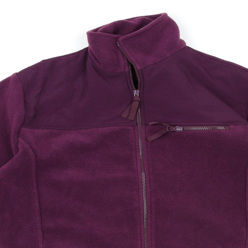 Bonmarché Womens Purple  Fleece Full Zip Jumper Size M