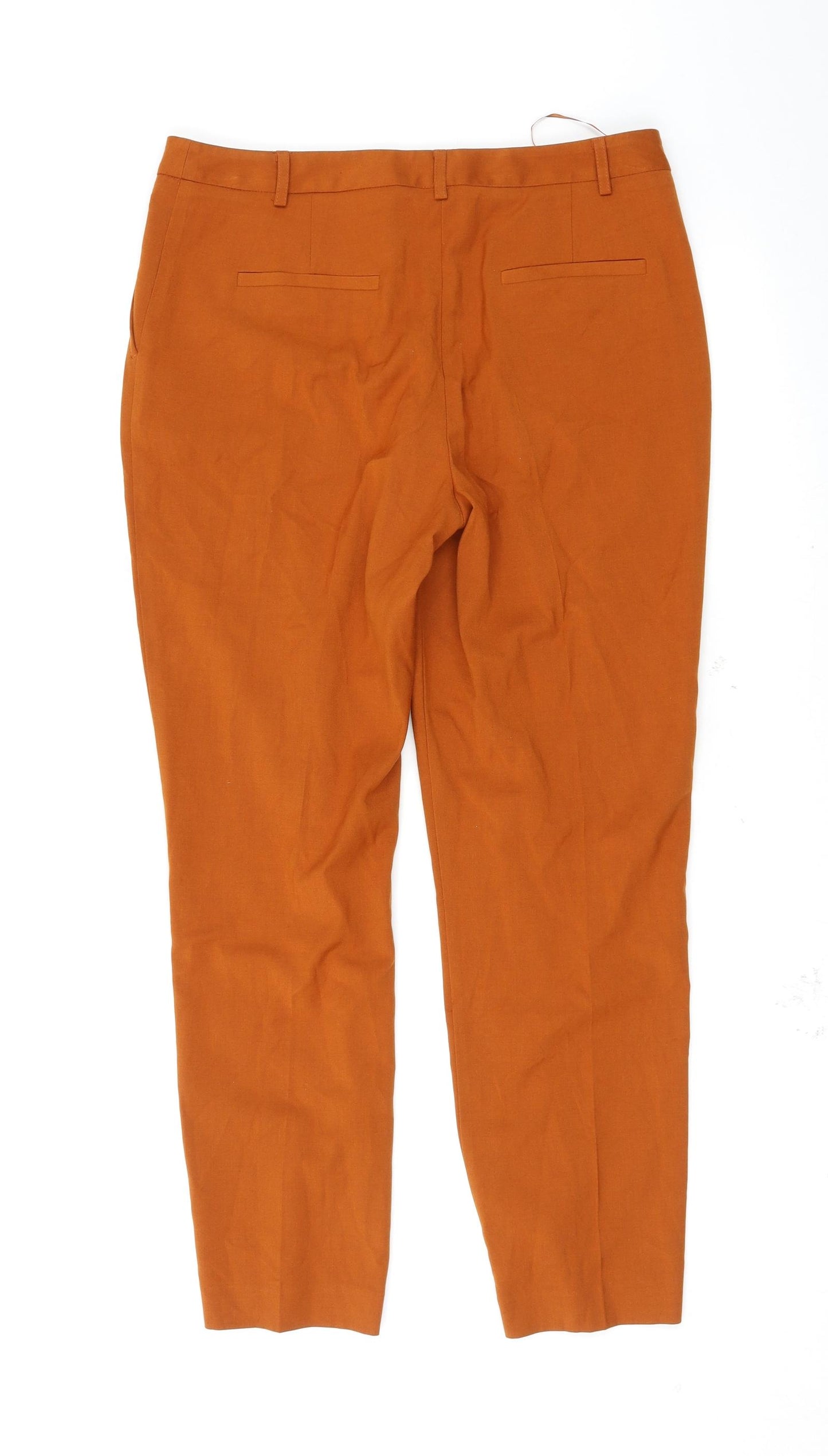 Matalan Womens Orange   Trousers  Size 12 L27 in