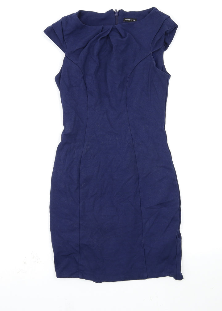 Warehouse Womens Blue Bodycon Size 12
