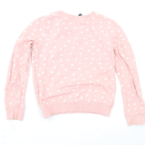 riogirl Girls Pink Polka Dot  Pullover Sweatshirt Size 9-10 Years