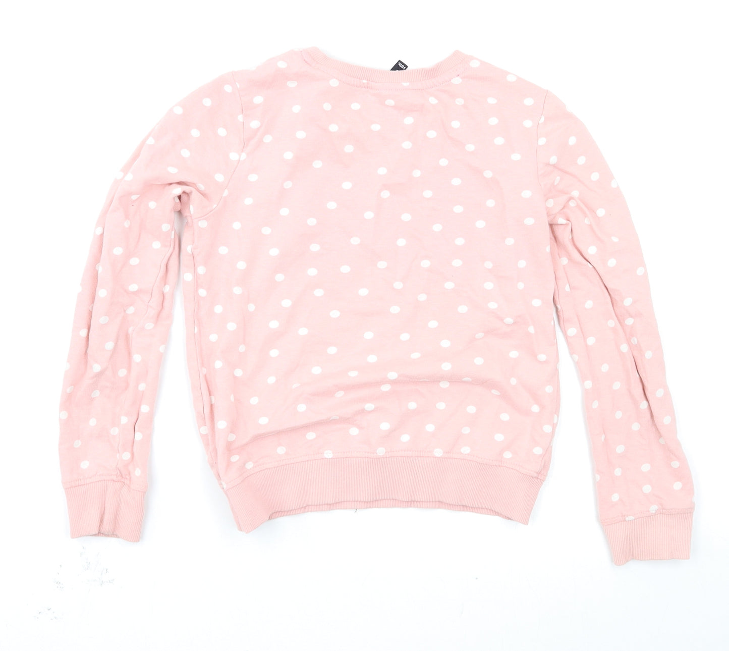 riogirl Girls Pink Polka Dot  Pullover Sweatshirt Size 9-10 Years