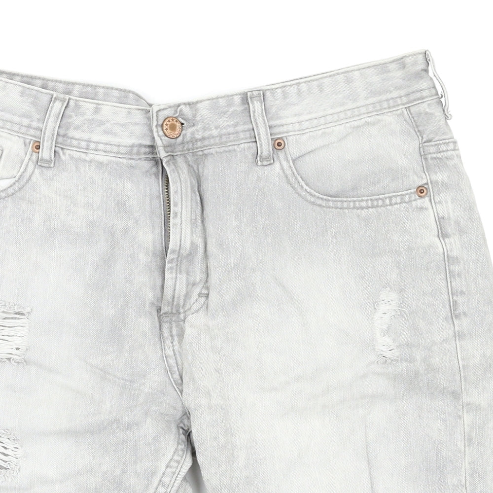 Denim & Co. Mens Grey   Cargo Shorts Size 34