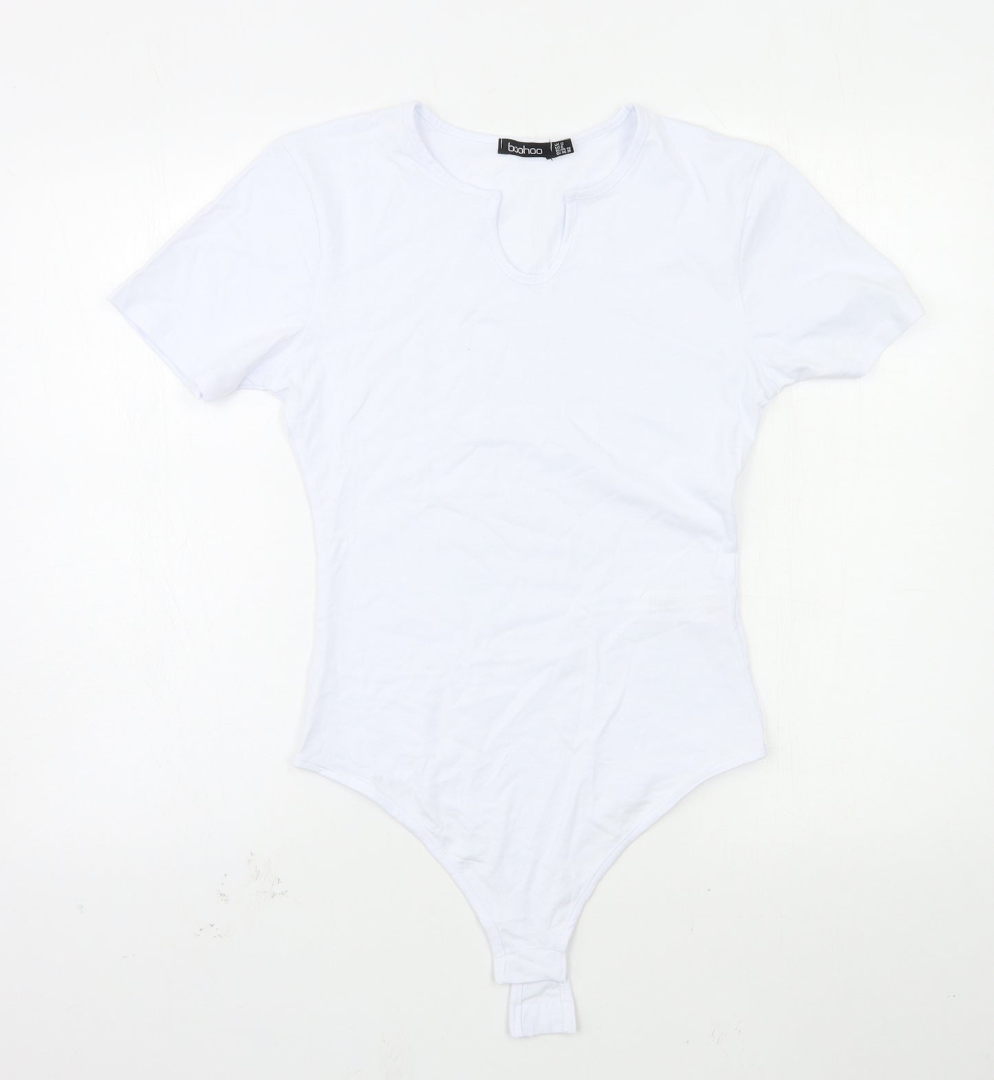 Boohoo Womens White   Basic T-Shirt Size 12