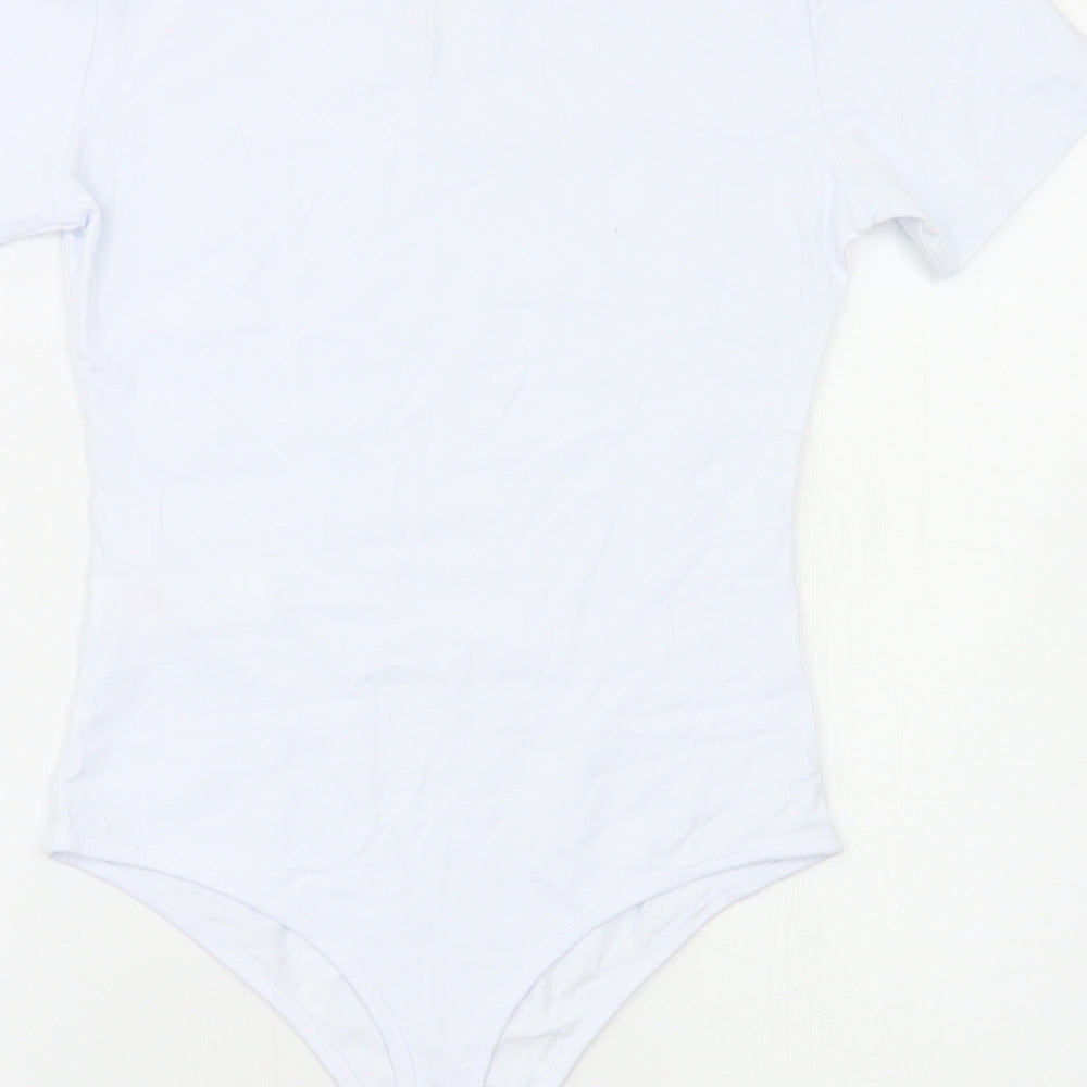 Boohoo Womens White   Basic T-Shirt Size 12