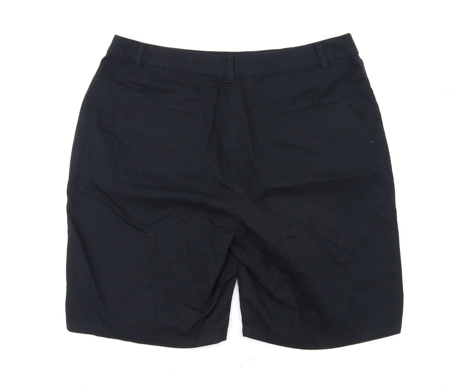 Marks and Spencer Womens Black   Chino Shorts Size 12