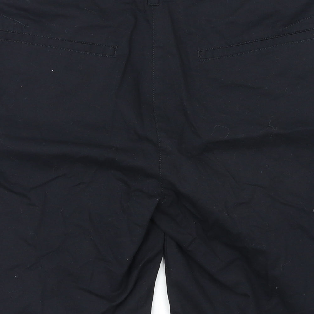 Marks and Spencer Womens Black   Chino Shorts Size 12
