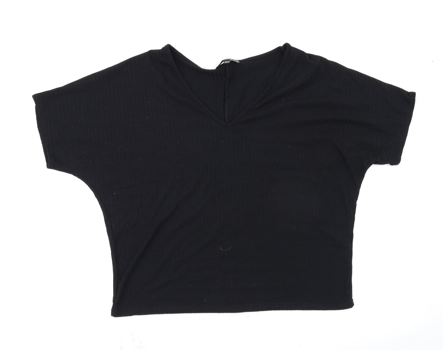 Missguided Womens Black   Basic T-Shirt Size 12