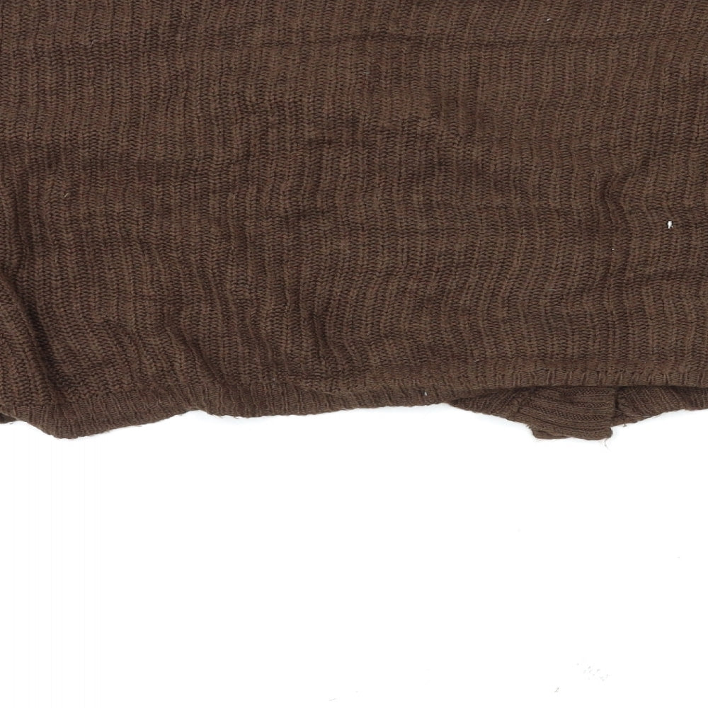 PRETTYLITTLETHING Womens Brown   Cardigan Jumper Size M
