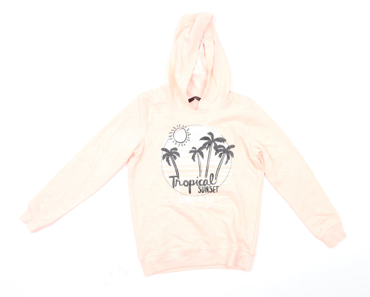George Girls Pink   Pullover Hoodie Size 10-11 Years