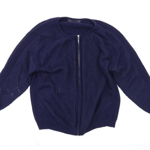 Marks and Spencer Womens Blue   Full Zip Jumper Size 10