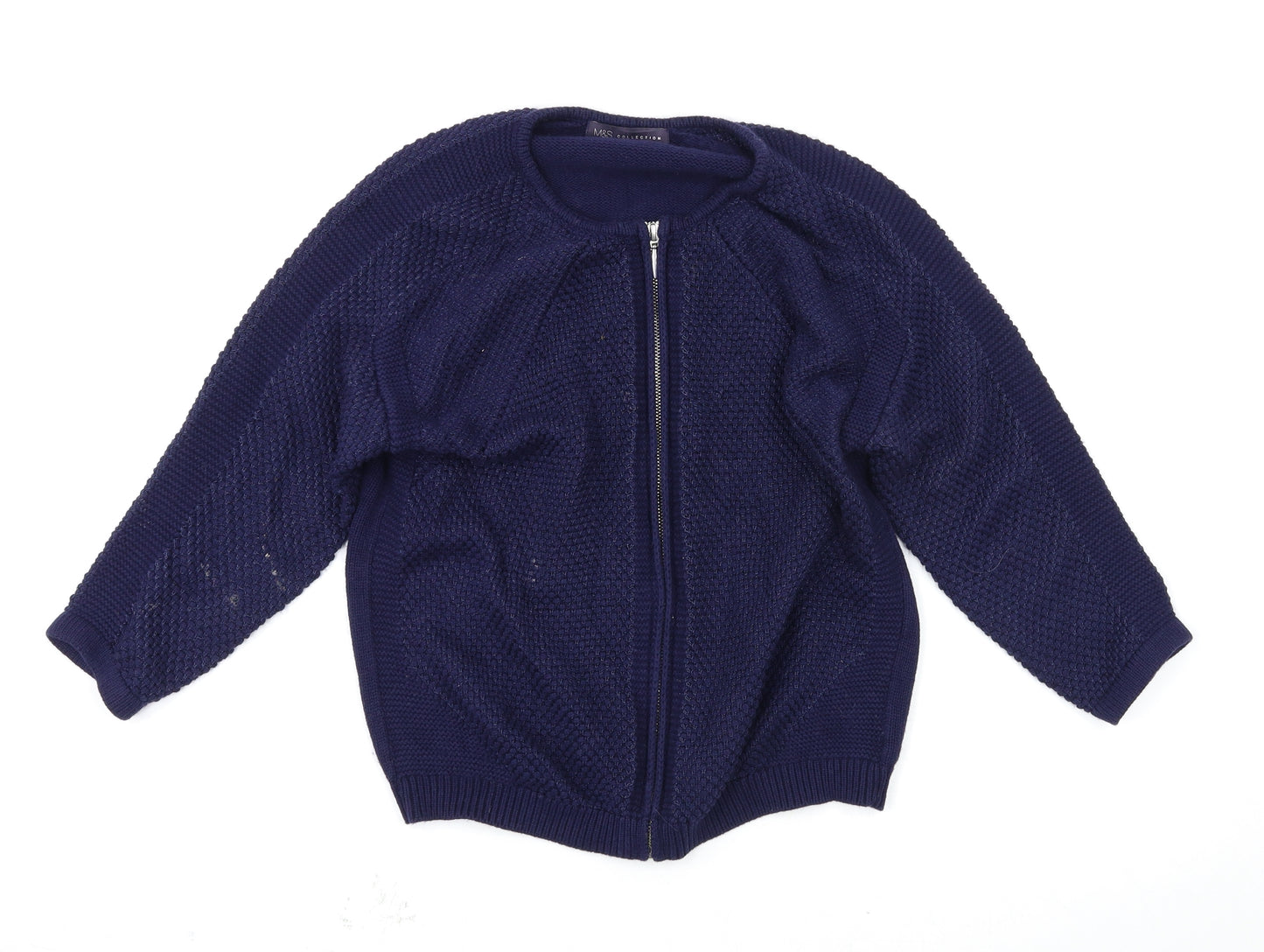 Marks and Spencer Womens Blue   Full Zip Jumper Size 10
