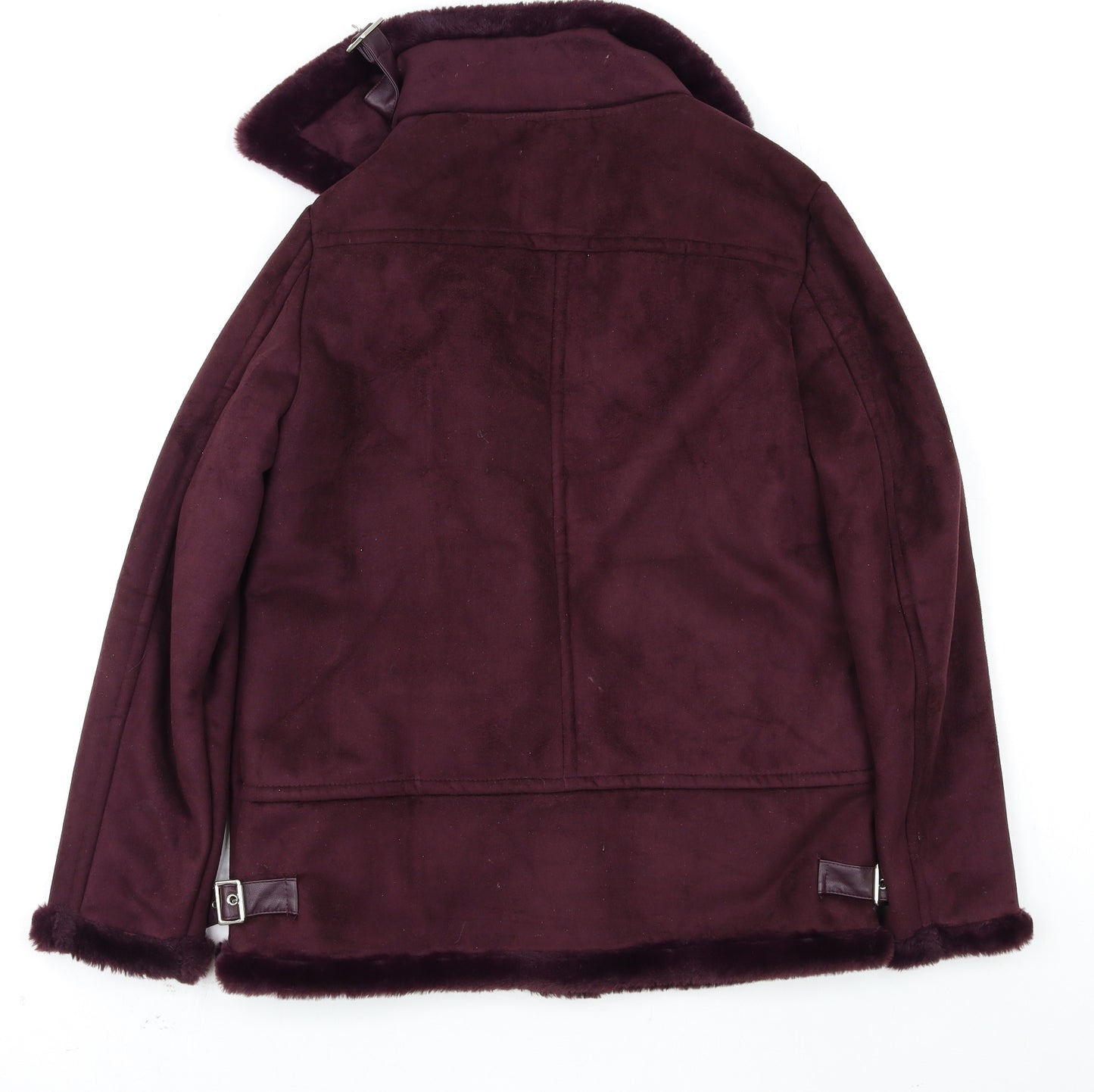 Dorothy Perkins Womens Purple   Biker Coat Size 14