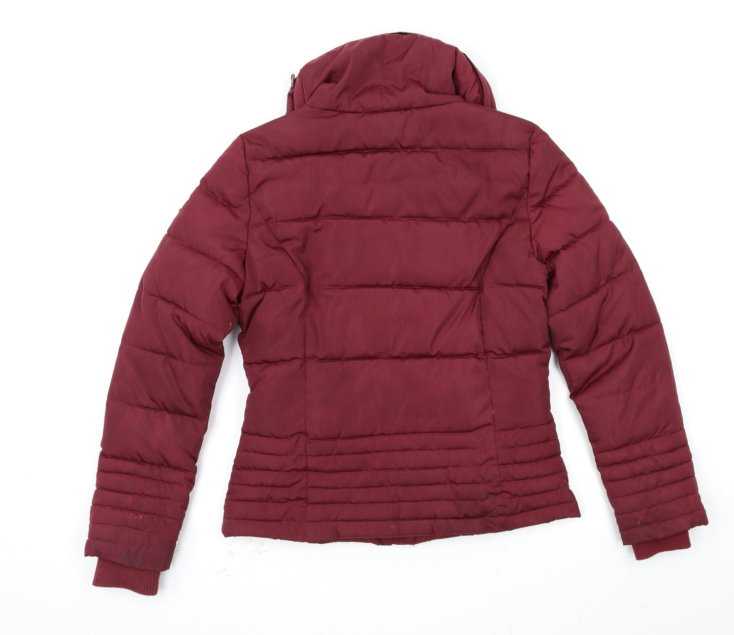 ELLE Womens Purple   Puffer Jacket Coat Size XS