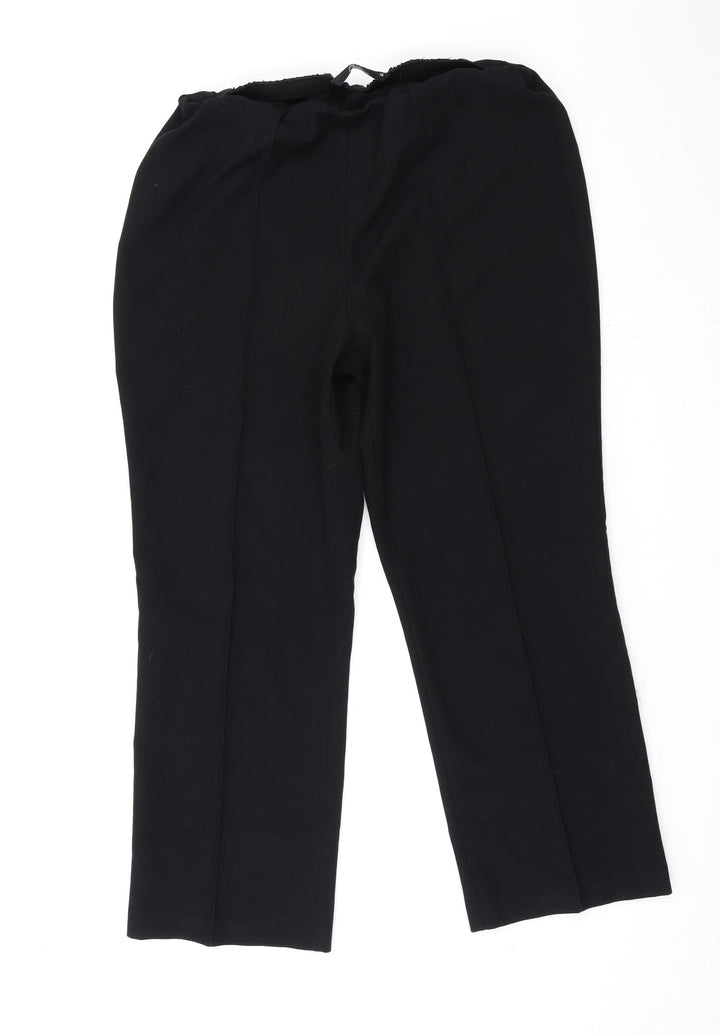 BM Womens Black Trousers Size 16 L26 in