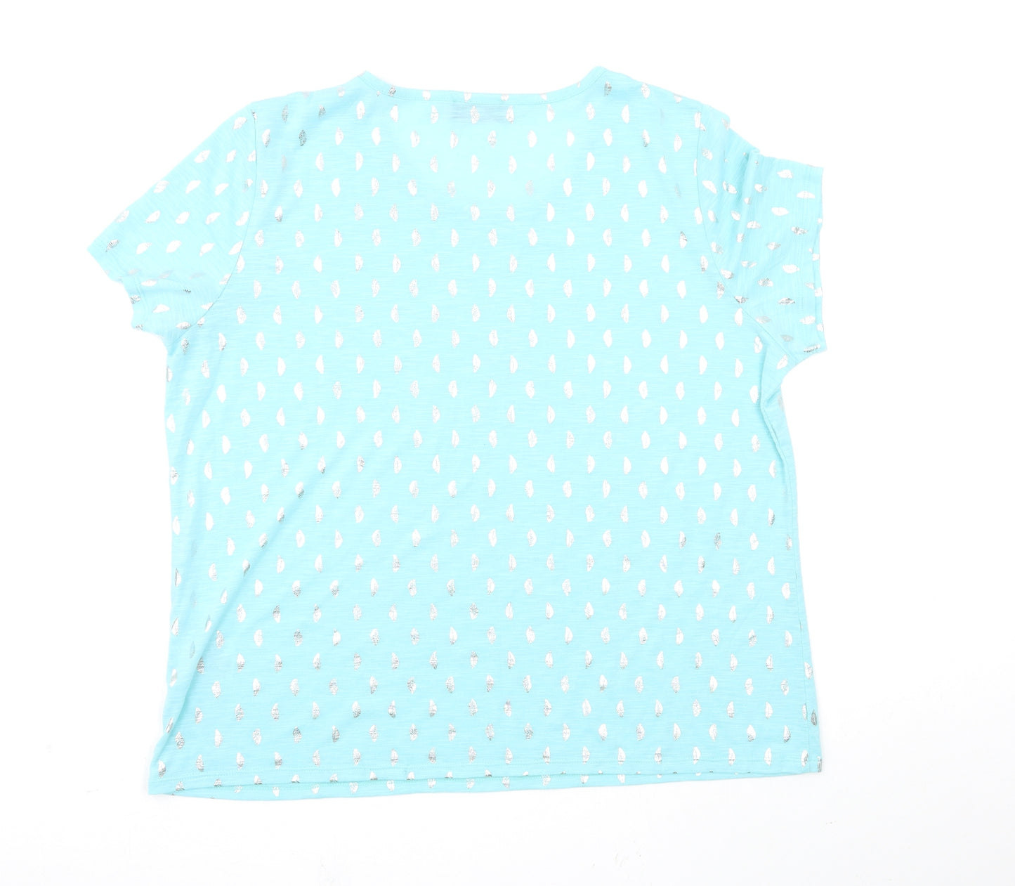 anna rose Womens Blue   Basic T-Shirt Size 2XL