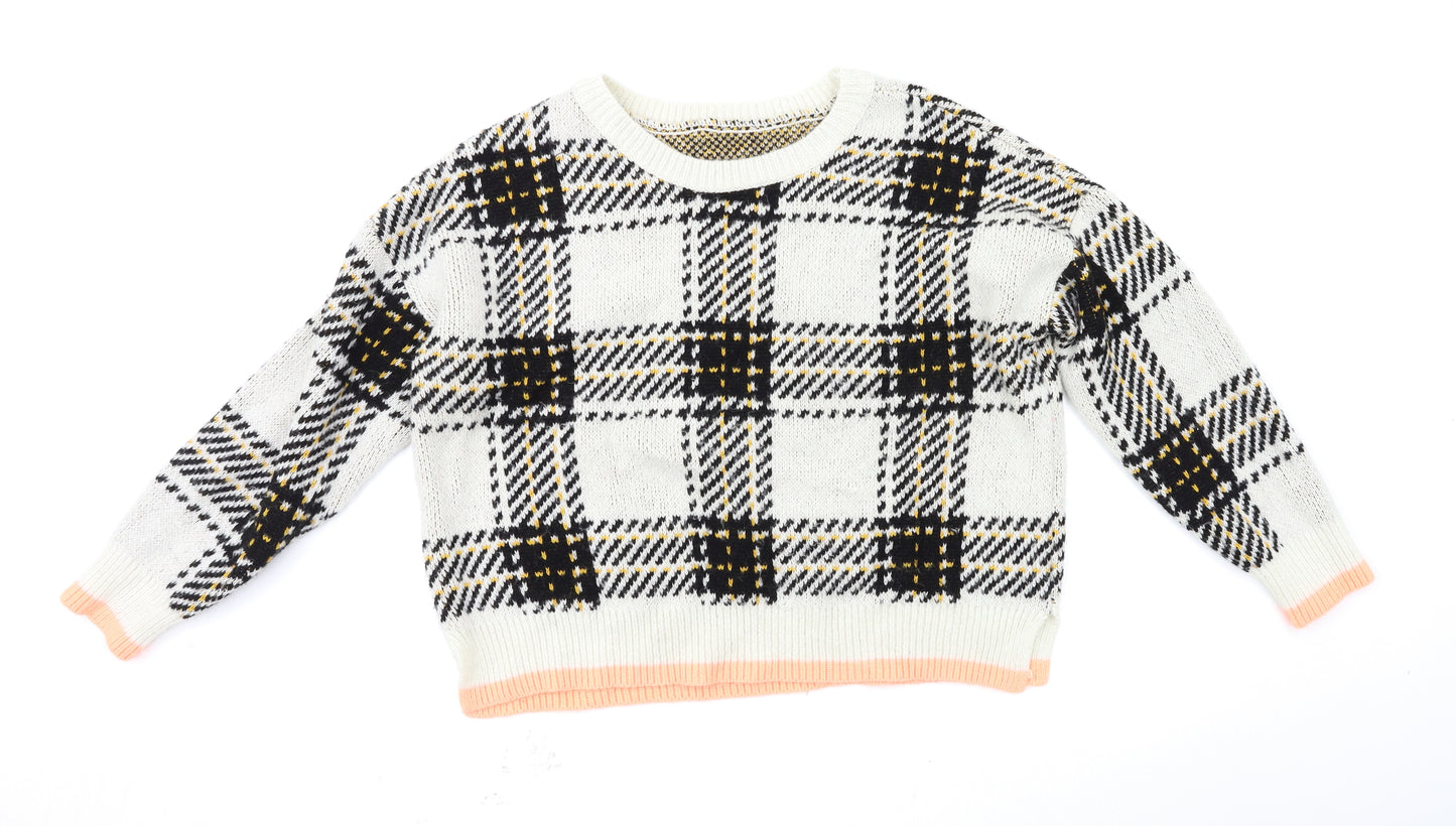 river island  Womens Multicoloured Check  Pullover Jumper Size M