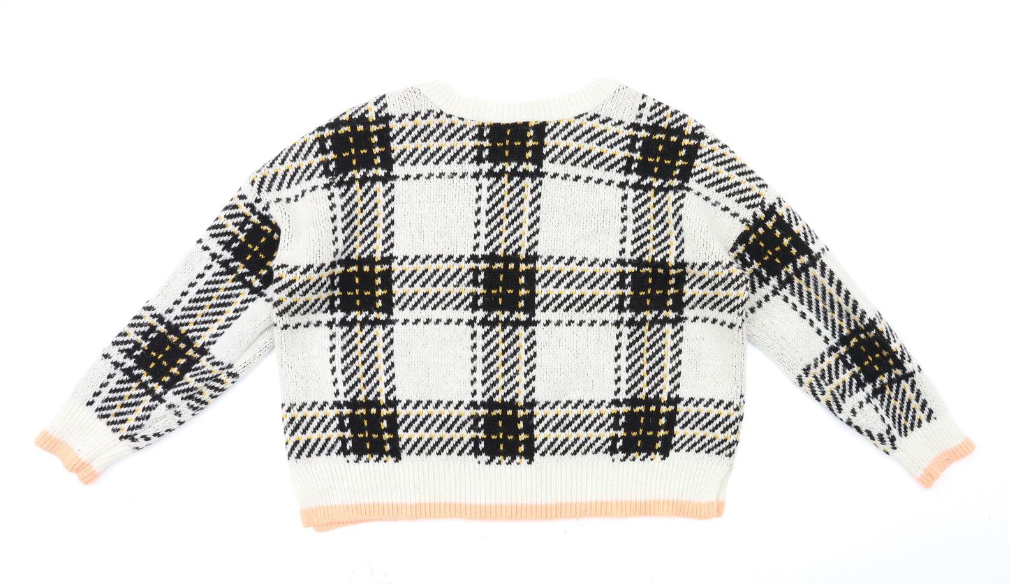 river island  Womens Multicoloured Check  Pullover Jumper Size M