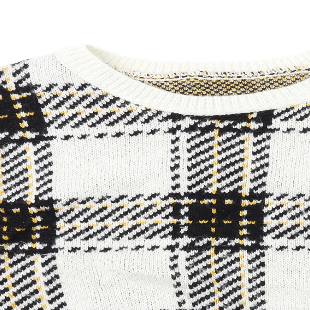 river island  Womens Multicoloured Check  Pullover Jumper Size M