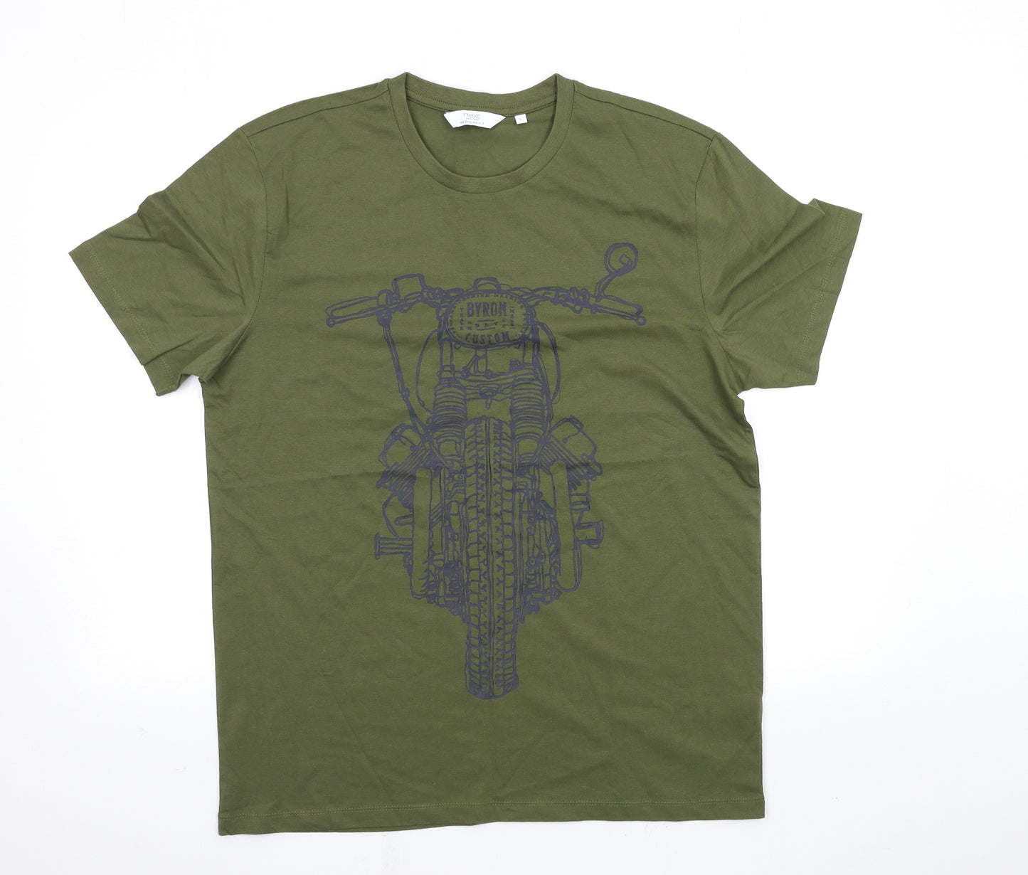 NEXT Mens Green    T-Shirt Size L