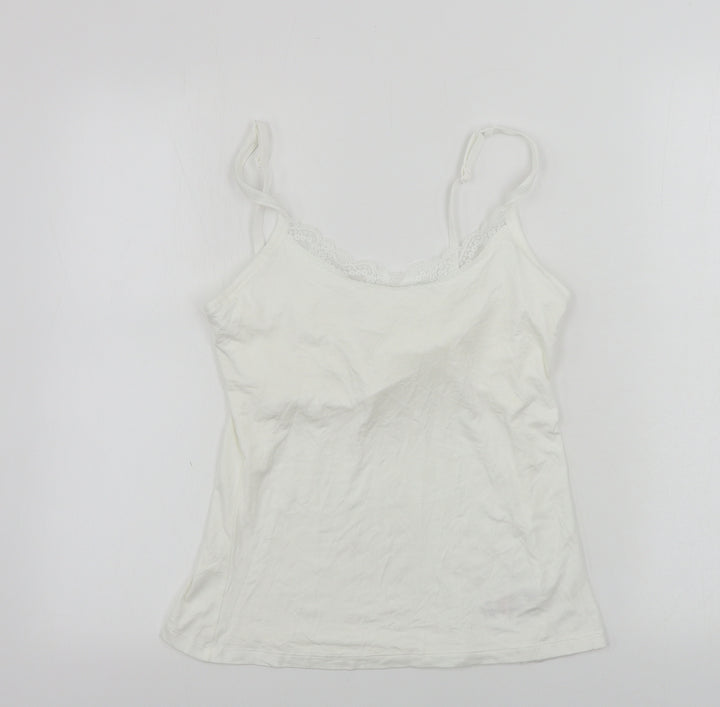 F&F  Girls White   Basic Tank Size 9-10 Years