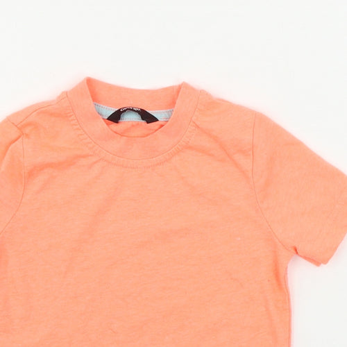 George Boys Orange   Basic T-Shirt Size 12-18 Months