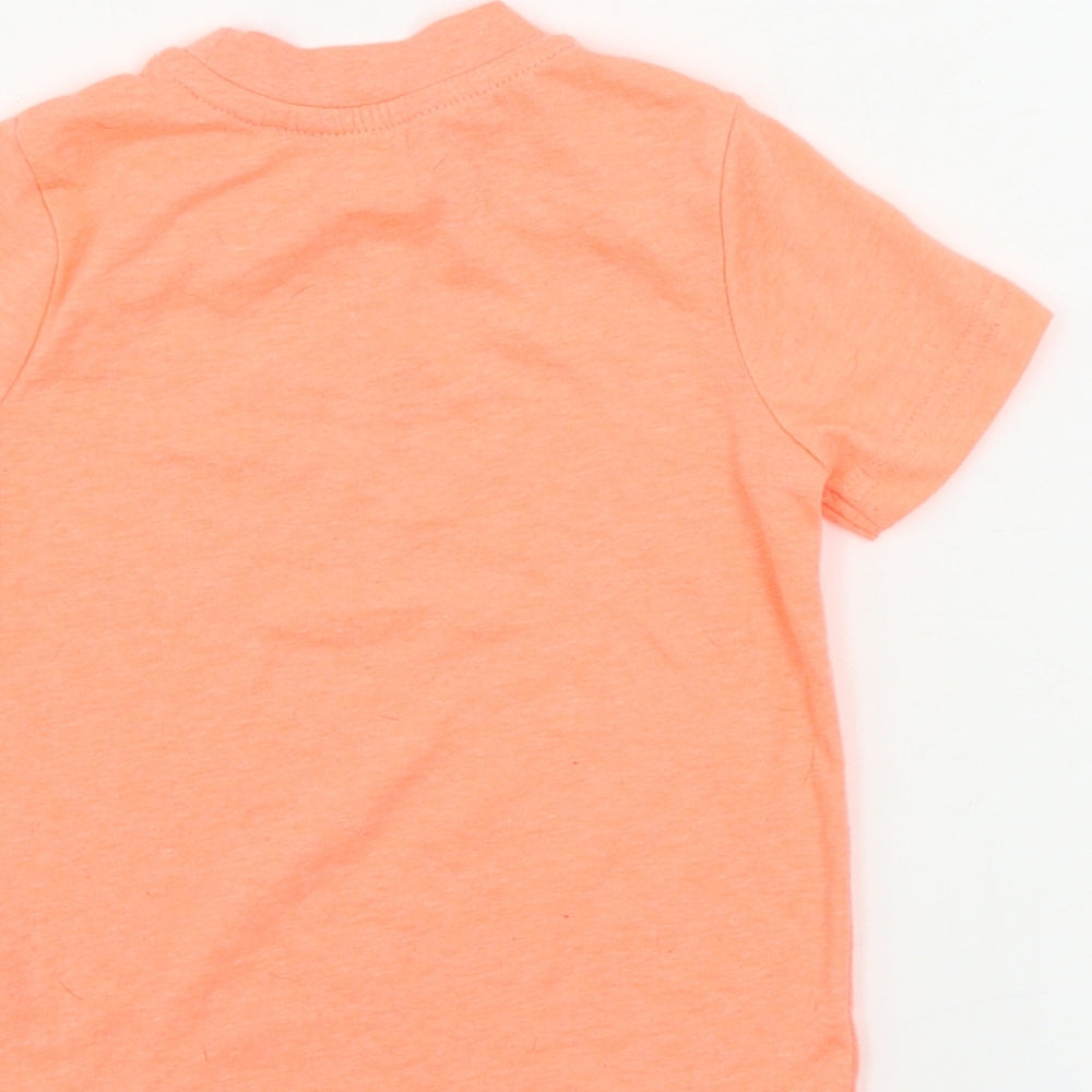 George Boys Orange   Basic T-Shirt Size 12-18 Months