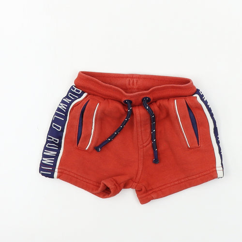 George  Boys Red   Cropped Trousers Size 18-24 Months