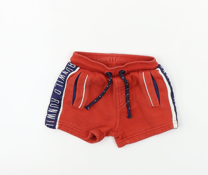 George  Boys Red   Cropped Trousers Size 18-24 Months