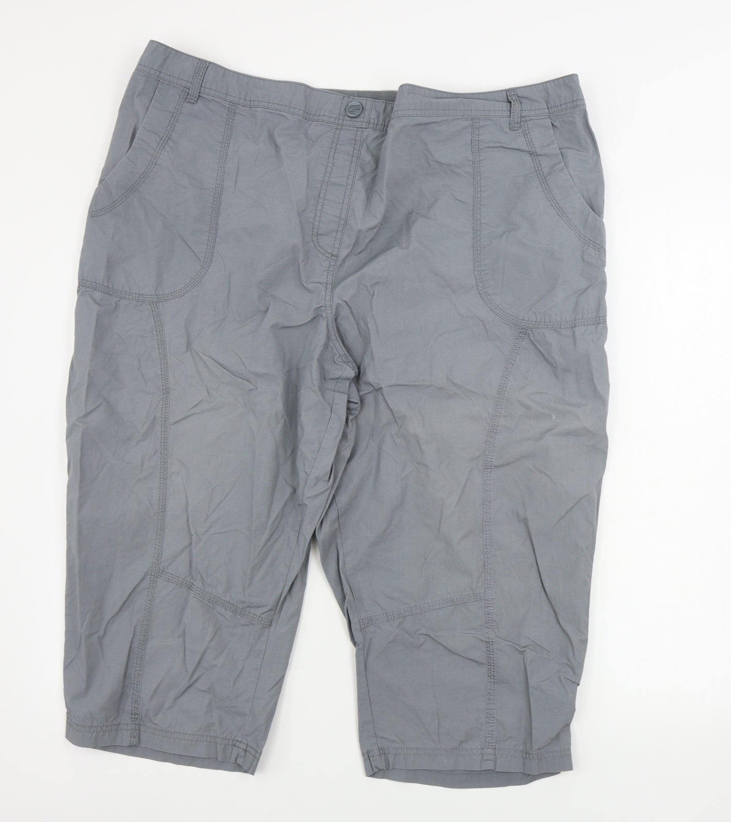 bm collection       Womens Grey   Trousers  Size 24 L20 in