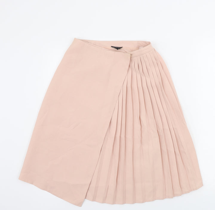 Topshop  Womens Pink   A-Line Skirt Size 6