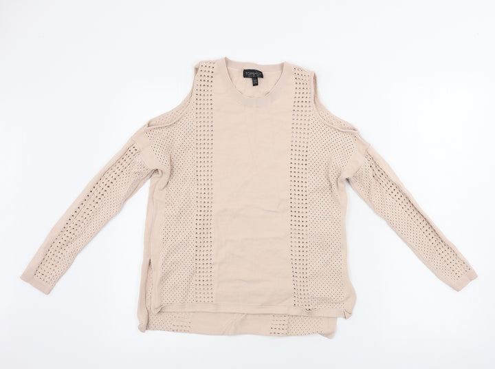 Topshop Womens Pink Pullover Jumper Size 8