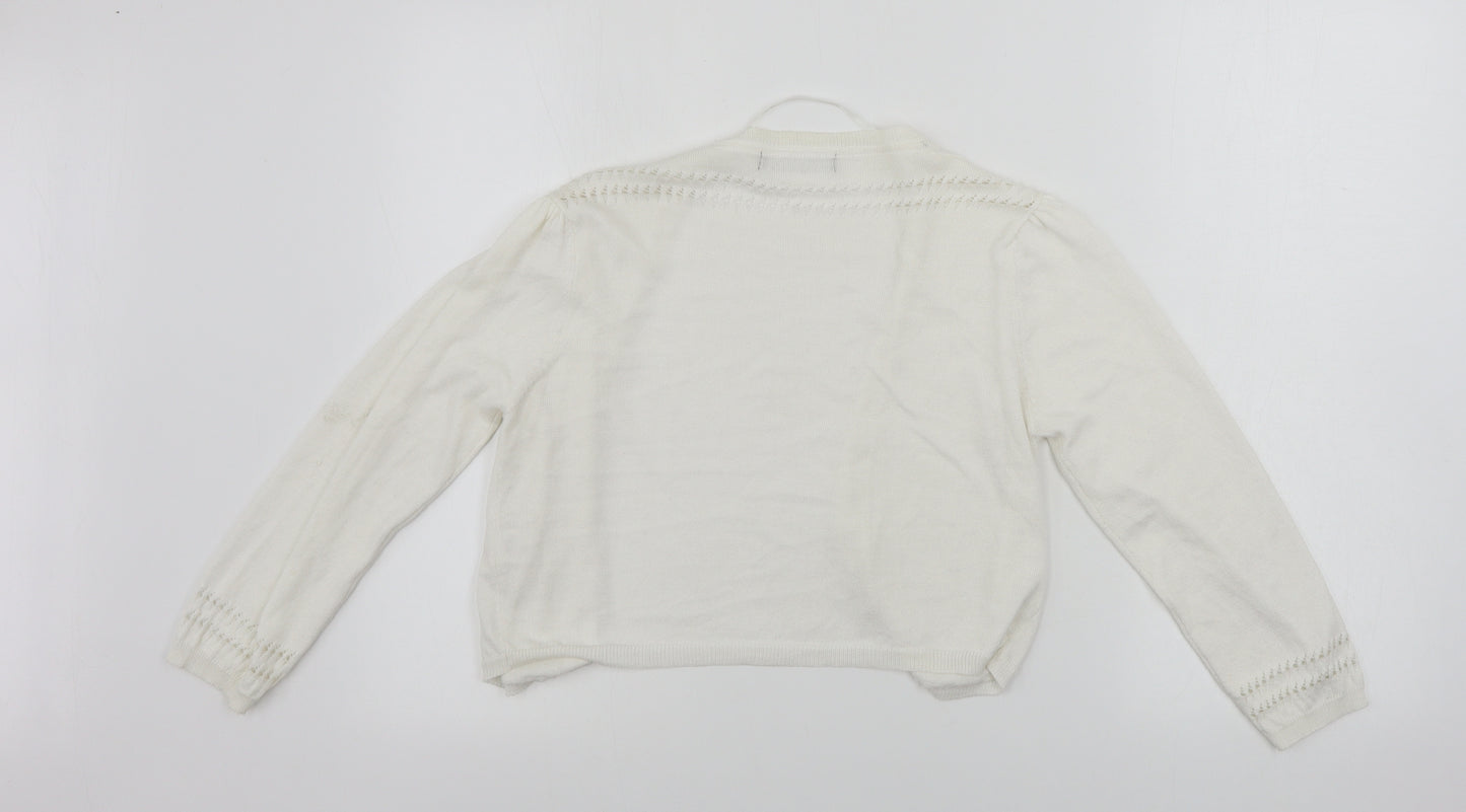 Atmosphere  Womens White   Cardigan Jumper Size 12