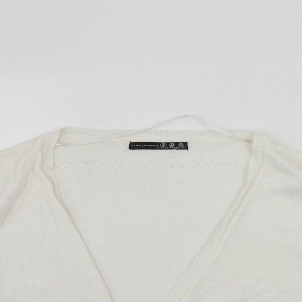 Atmosphere  Womens White   Cardigan Jumper Size 12