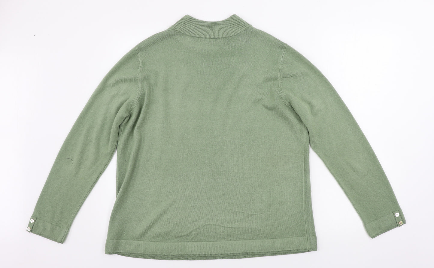 bm collection        Womens Green   Pullover Jumper Size L