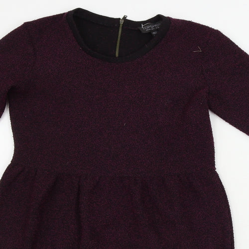 Topshop  Womens Purple   Bodycon  Size 10