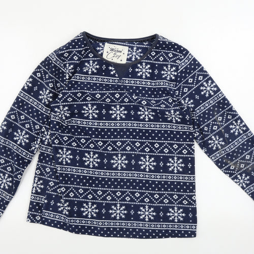 Debenhams  Womens Blue Geometric  Pullover Jumper Size 10
