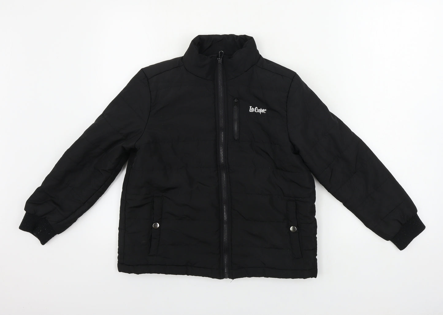 Lee Cooper  Boys Black   Jacket Coat Size 9-10 Years