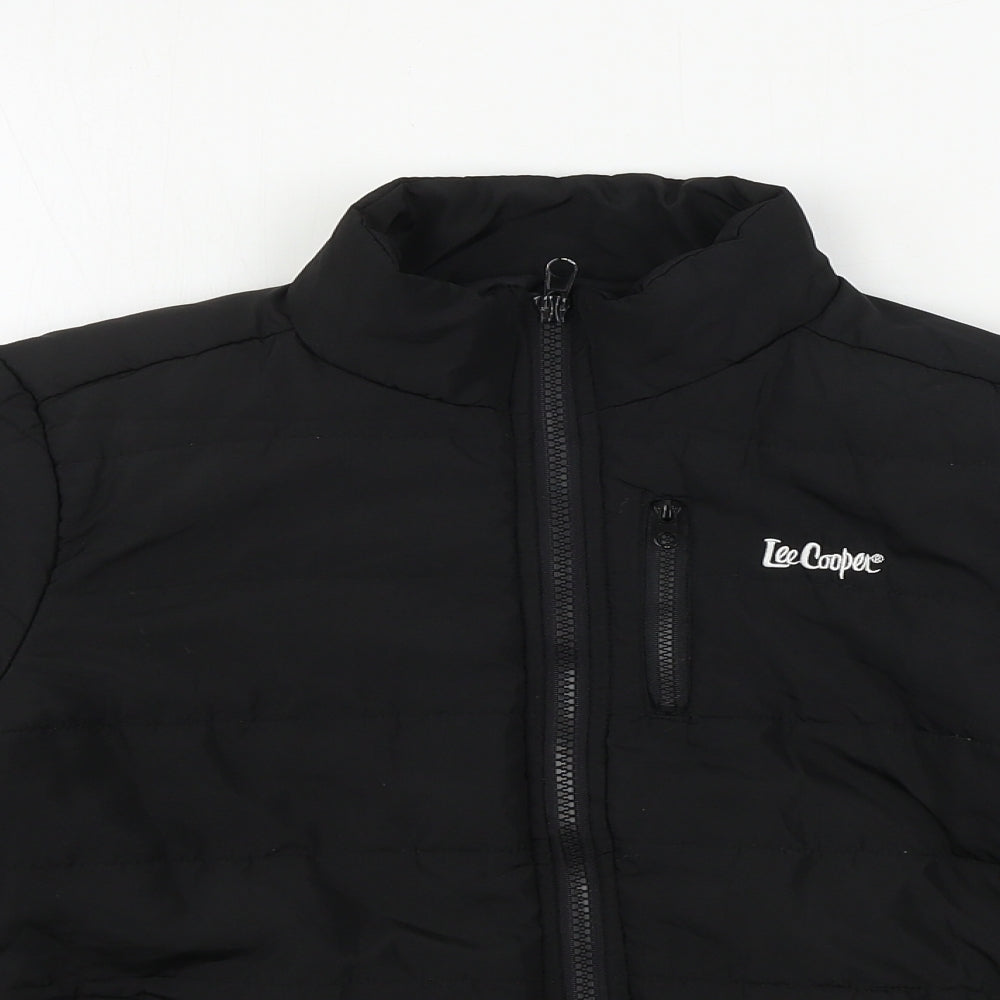 Lee Cooper  Boys Black   Jacket Coat Size 9-10 Years