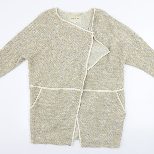 River Island  Womens Beige   Cardigan Jumper Size 10