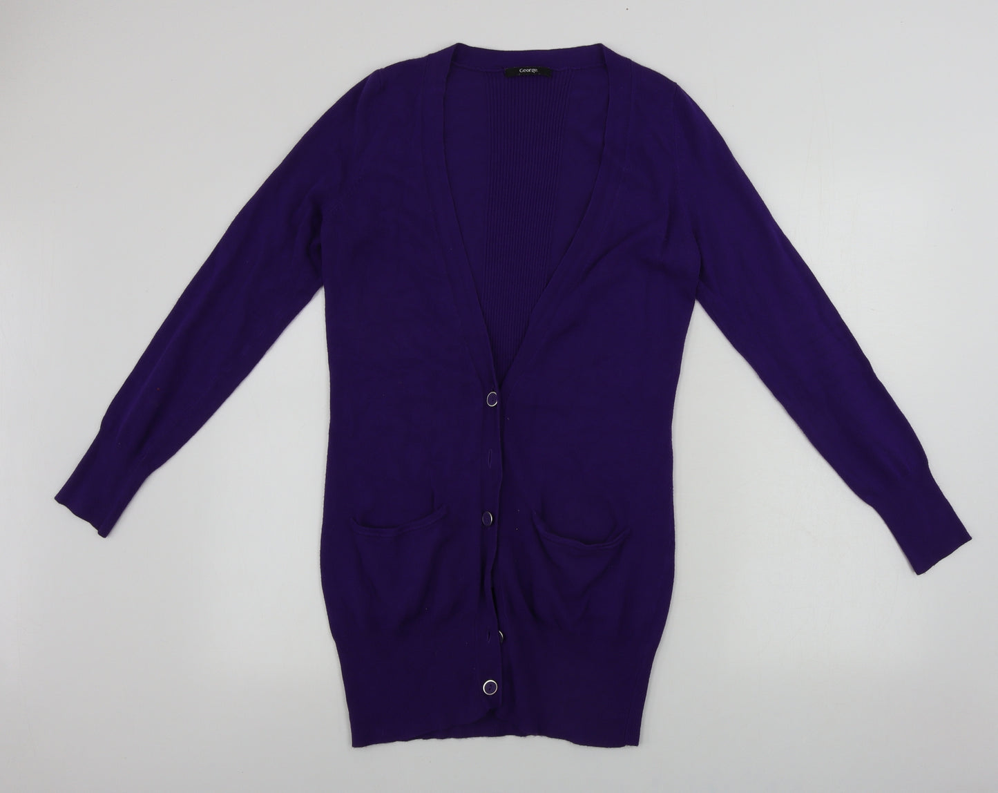 George  Womens Purple   Cardigan Jumper Size 12