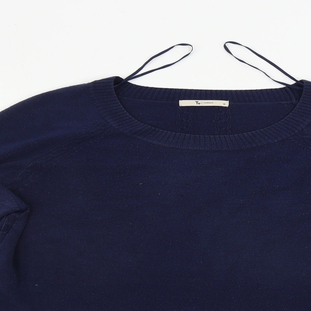 TU Womens Blue   Pullover Jumper Size 10