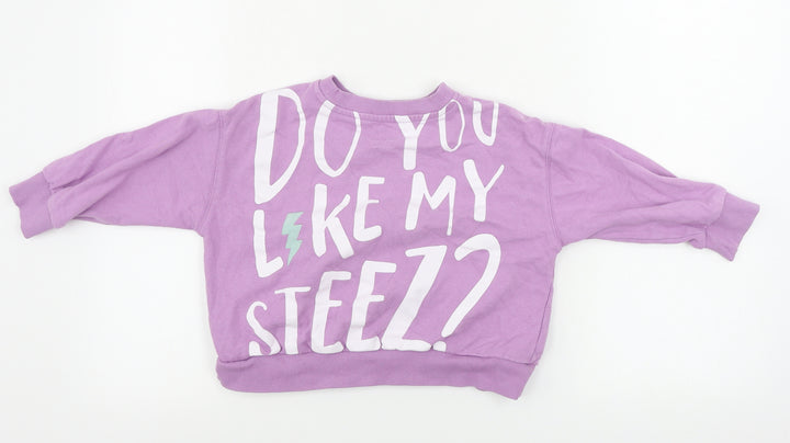 George Girls Pink Pullover Jumper Size 3-4 Years