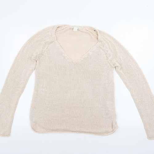 H&M  Womens Pink   Pullover Jumper Size S