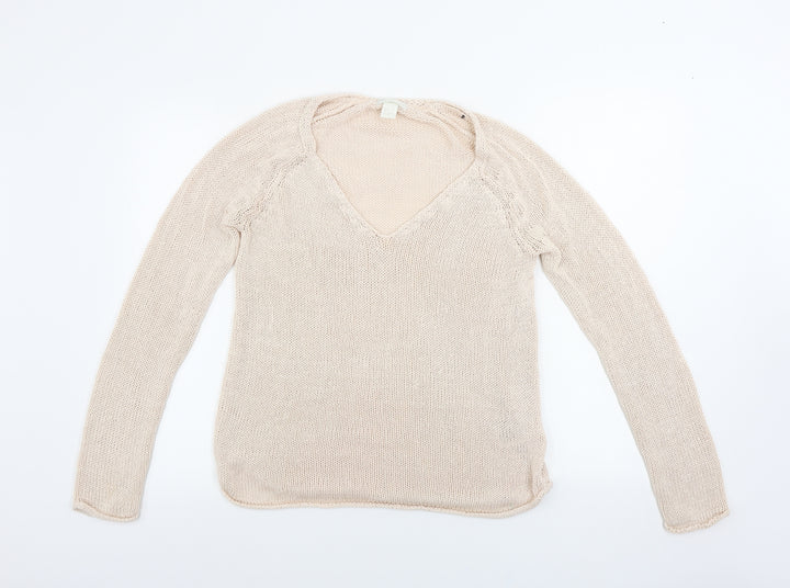 H&M Womens Pink Pullover Jumper Size S