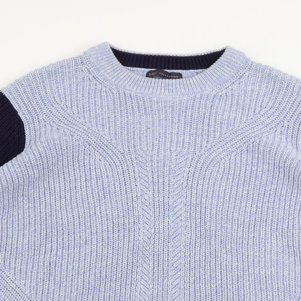 Marks and Spencer  Mens Blue   Pullover Jumper Size XL