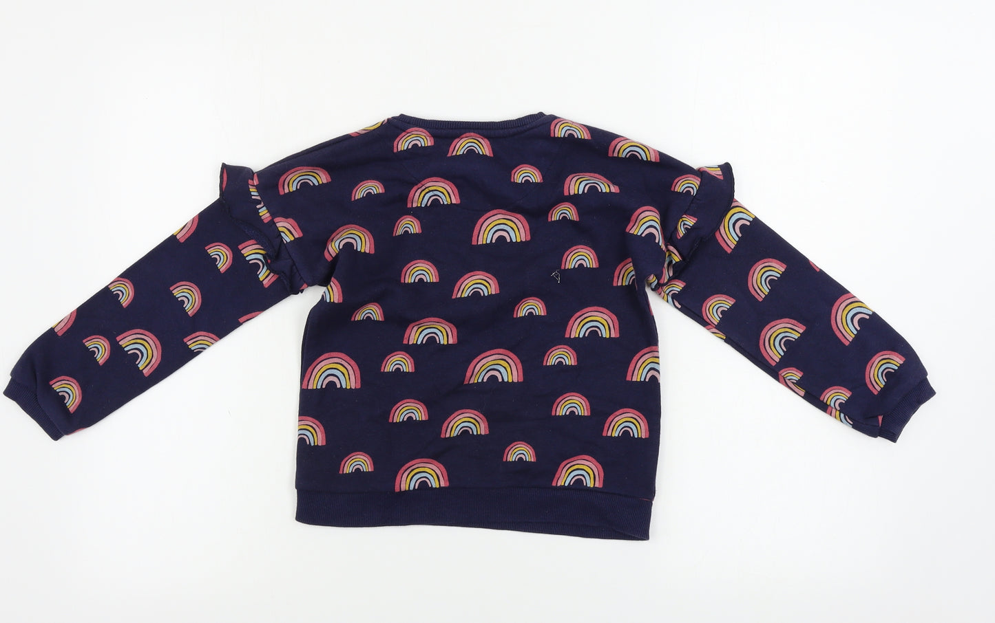 F&F  Girls Blue   Pullover Jumper Size 6-7 Years