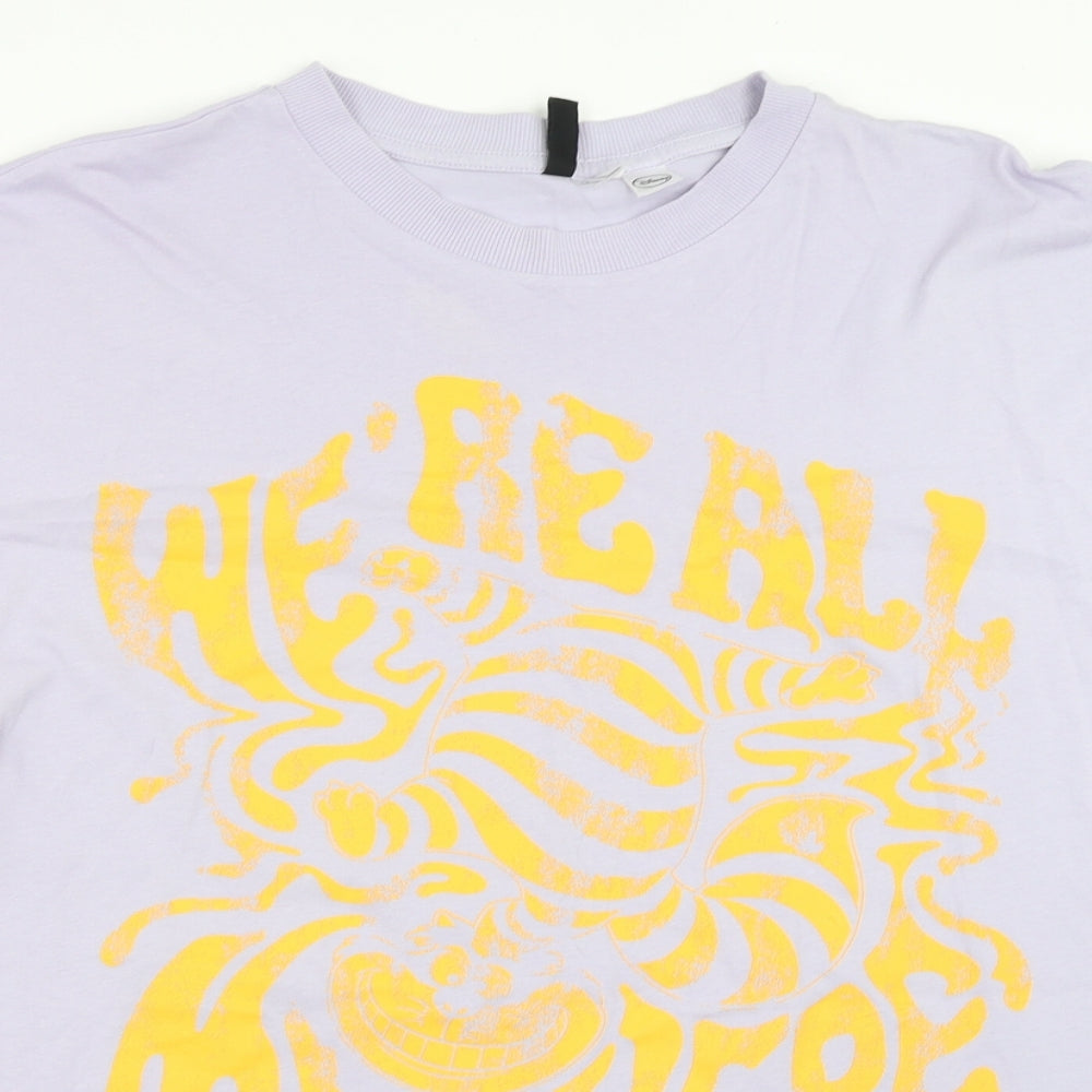 H&M Mens Purple    T-Shirt Size M