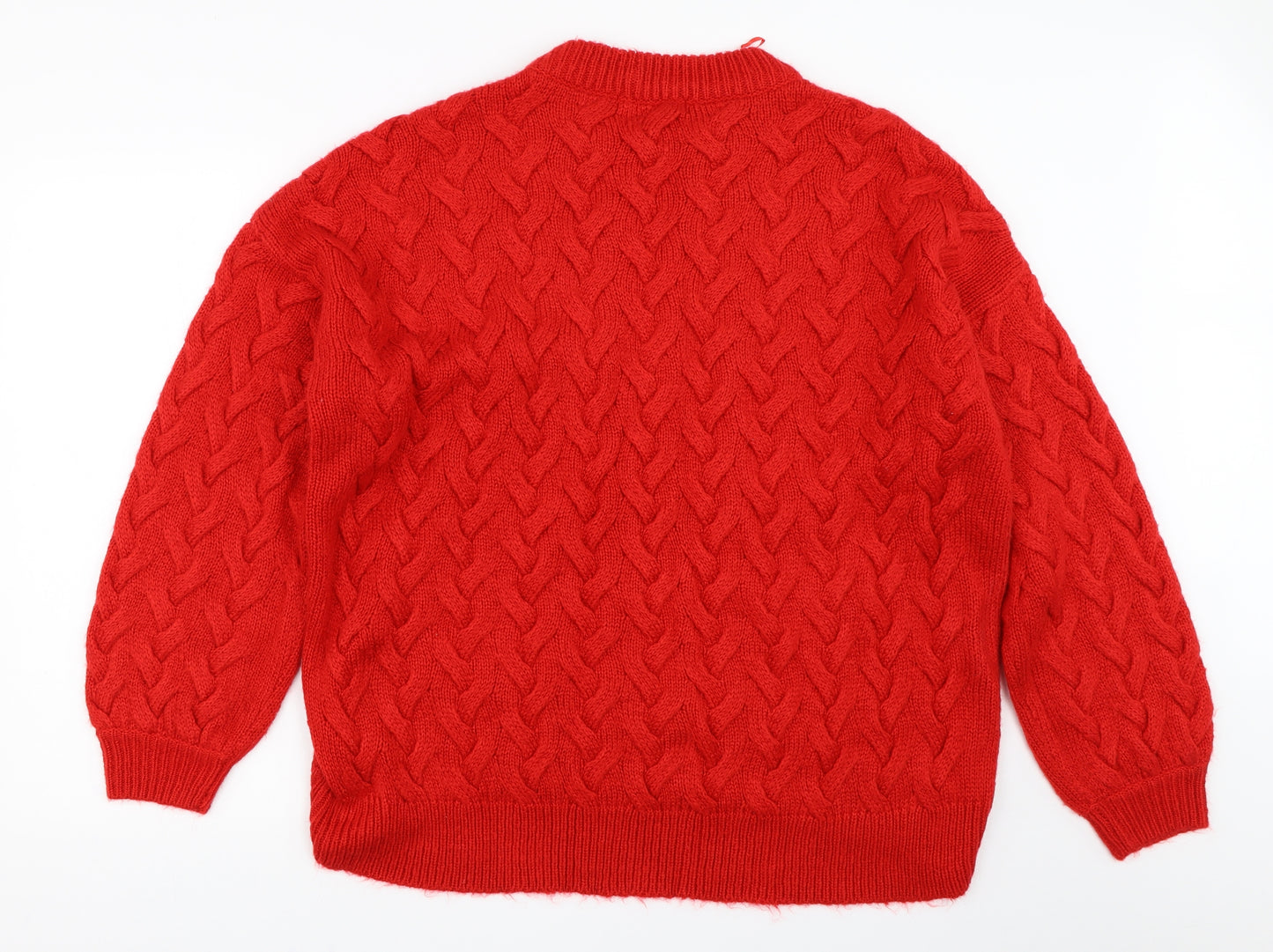 George Womens Red   Pullover Jumper Size L